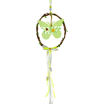 

DOMMIO Velikonoční dekorace závěsná - Věneček, motýlek, 30 cm