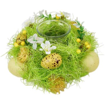 

DOMMIO Jarní svícen s vajíčky a dekorací průměr 17 cm