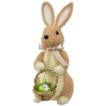 

DOMMIO Zajíc plyšový s košíčkem 32 × 23 cm