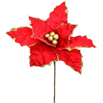 

Dommio Poinsetie třpytivá červená O30 cm