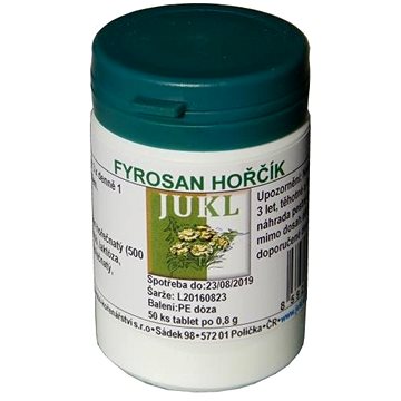 

Jukl Fyrosan Hořčík - dopňuje hořčík v těle
