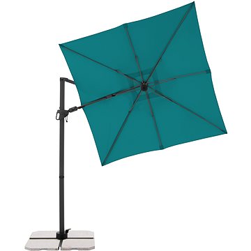 

DERBY Slunečník zahradní DX, petrolejový 210 × 210cm
