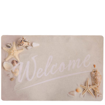 

Home Styling Collection Rohožka Welcome, béžová barva, 58 × 38 cm
