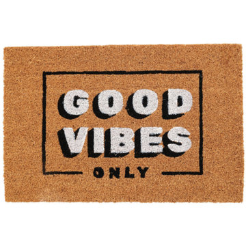 

Home Styling Collection Kokosová rohožka, nápis Good vibes, 59 × 39 cm