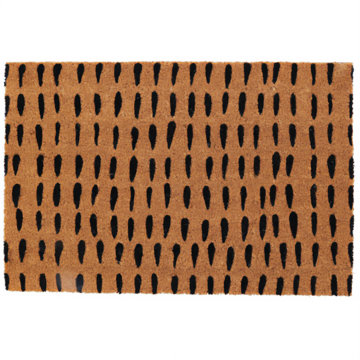 

Home Styling Collection Rohožka z kokosového vlákna, vzorovaná, 59 × 39 cm