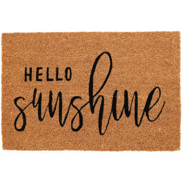 

Home Styling Collection Kokosová rohožka, nápis Hello sunshine, 59 × 39 cm