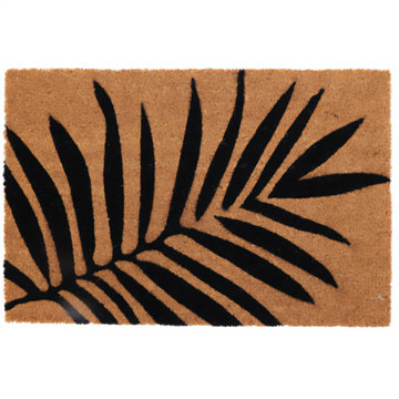 

Home Styling Collection Rohožka s rostlinným motivem, 59 × 39 cm, palmový list