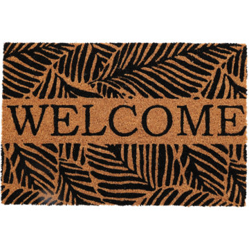 

Home Styling Collection Rohožka s rostlinným motivem, nápis WELCOME, 59 × 39 cm