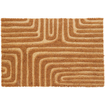

Home Styling Collection Rohožka z kokosového vlákna, 59 × 39 cm, vlnitý vzor