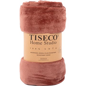 

Tiseco Pléd Cosy mikroplyš 150 × 200 cm, červenohnědý