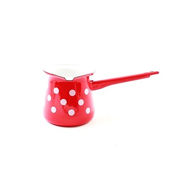 

Metalac Smaltovaná džezva 9 cm, 0,4 l (4 kávy), červený puntík