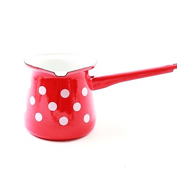 

Metalac Smaltovaná džezva 11 cm, 0,7 l (7 káv), červený puntík