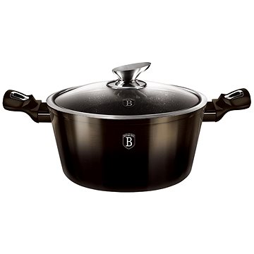 

BERLINGERHAUS Kastrol s mramorovým povrchem 24cm Shiny Black Collection