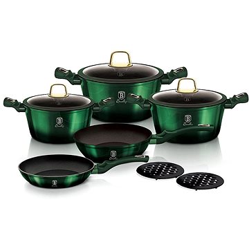 

BERLINGERHAUS Sada nádobí s titanovým povrchem 10 ks Emerald Collection
