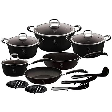 

BERLINGERHAUS Sada nádobí 15 ks Black Professional Line BH-6129