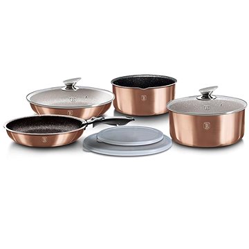 

BERLINGERHAUS Sada nádobí s odnímatelnou rukojetí 9 ks Rosegold Metallic Line