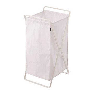 

Yamazaki koš na prádlo skládací tower 2484 kov/textil 45l bílý