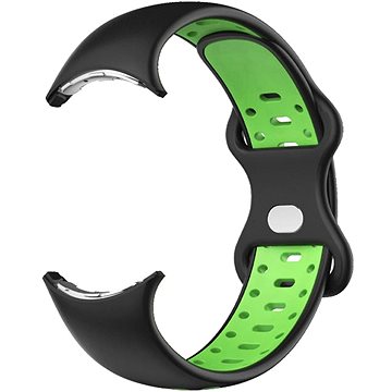 

Drakero Silikonový performance pro Google Pixel Watch černo-zelený, velikost L