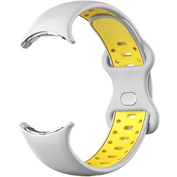

Drakero Silikonový performance pro Google Pixel Watch šedo-žlutý, velikost S