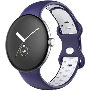 

Drakero Silikonový performance pro Google Pixel Watch modro-bílý, velikost L