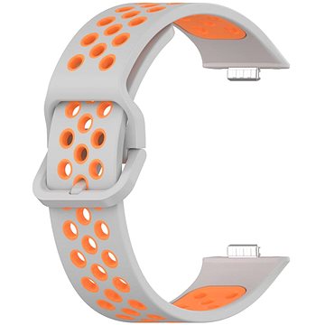 

Drakero Silikonový performance pro Huawei Watch Fit 3 šedo-oranžový