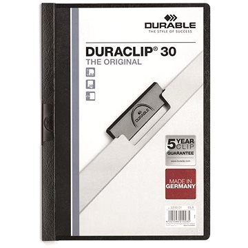

DURABLE Duraclip A4, 30 listů, černé