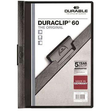

DURABLE Duraclip A4, 60 listů, černé