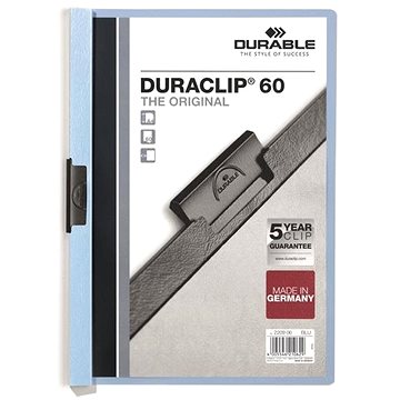 DURABLE Duraclip A4, 60 listů, světle modré - Desky na dokumenty