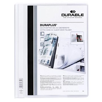 

DURABLE A4, plastový, s kapsou, bílý
