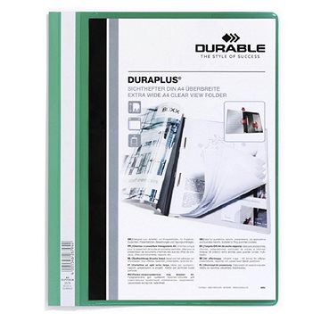 

DURABLE A4, plastový, s kapsou, zelený