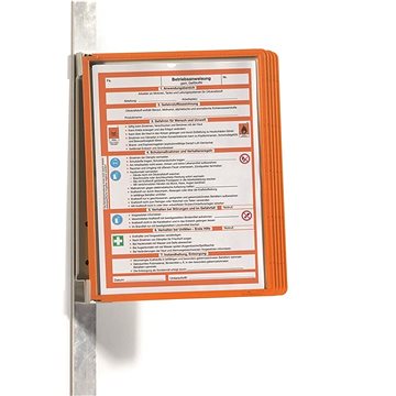 

DURABLE VARIO WALL, magnetický, včetně 5 kapes, A4, oranžový