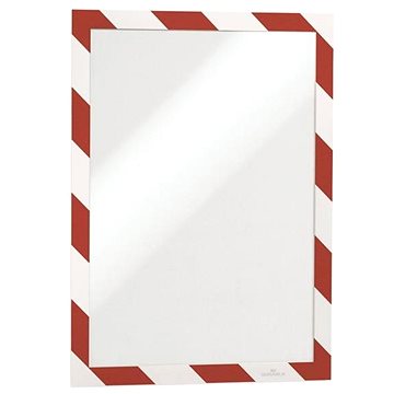 

DURABLE Duraframe, samolepicí, bezpečnostní, A4, červeno-bílý - 2 ks