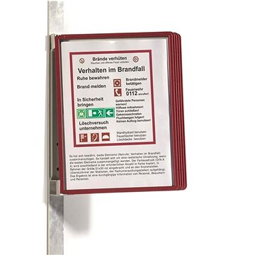 

DURABLE Vario Wall 5 magnetický, včetně 5 kapes, červený