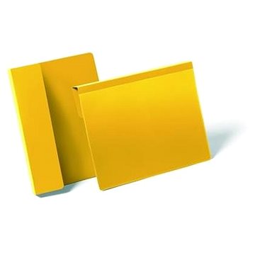 

DURABLE závěsná kapsa s přehybem, žlutá - balení 50 ks