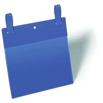 

DURABLE závěsná kapsa s popruhy, modrá - balení 50 ks