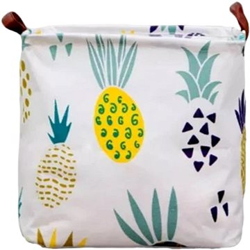 

Dream Creations Čtvercový koš na hračky motiv ananas 33 × 33 cm