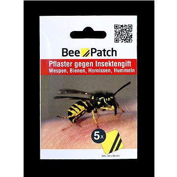 

BEE-PATCH Náplast k ošetření včelího / vosího bodnutí 5 ks