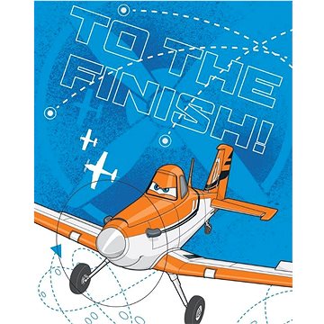 

Faro Dětská deka polar fleese 120 × 150 cm, Letadlo 02 To the finish