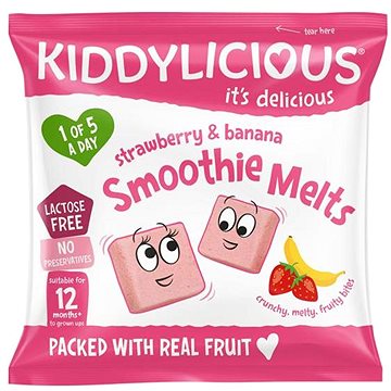 

KIDDYLICIOUS Ovocné polštářky z jahod a banánu 6 g