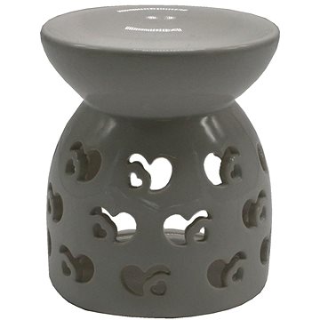 

GOBA Aromalampa keramická se srdíčky bílá