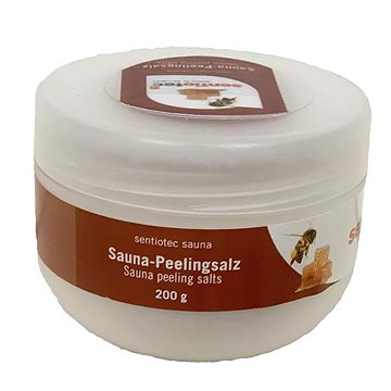 

SENTIOTEC Pleťový peeling - sůl do sauny, med, 200 g
