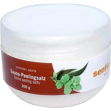 

SENTIOTEC Pleťový peeling - sůl do sauny, máta 200 g