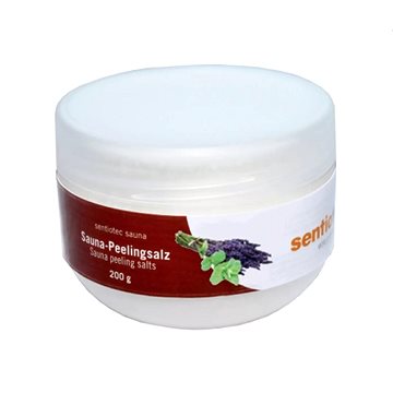 

SENTIOTEC Pleťový peeling - sůl do sauny, levandule/máta 200 g