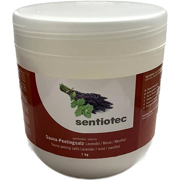

SENTIOTEC Pleťový peeling - sůl do sauny, levandule/máta 1 kg