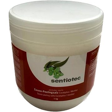 

SENTIOTEC Pleťový peeling - sůl do sauny, eukalyptus/máta 1 kg