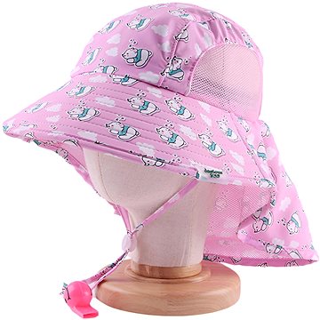 

For kids Letní klobouček s píšťalkou růžový lední medvěd