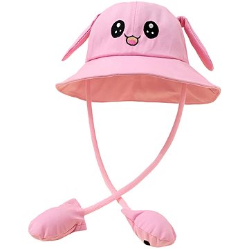

For Kids Letní klobouček s pohyblivými ušima, růžový