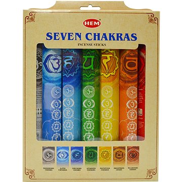 

HEM Vonné tyčinky 7 Chakras Dárková sada, 7 × 20 ks