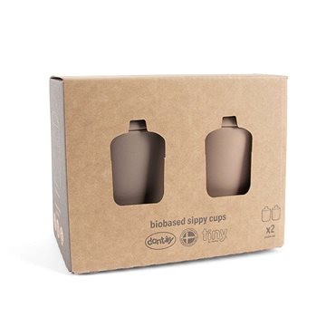 

Dantoy Tiny Bio hrníčky s víčkem nude / mocca 2 ks 0 m +