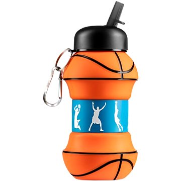 

Alum Skládací silikonová láhev Basketbal